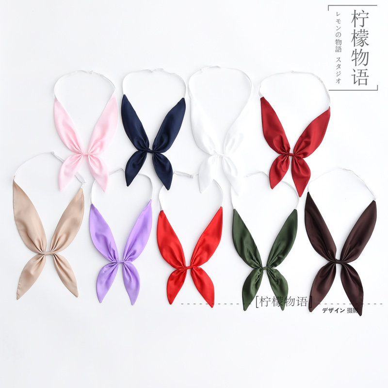 Free Goldfish Grass Rabbit Ear Collar Tie Sailor's Triangular Towel Uniform collar extension with goldfish knot scarves