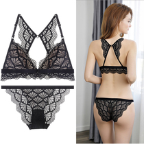 Summer French style big code beautiful back Fat mm Sexy thin anti-sagging front buckle No steel ring upper to bra suit