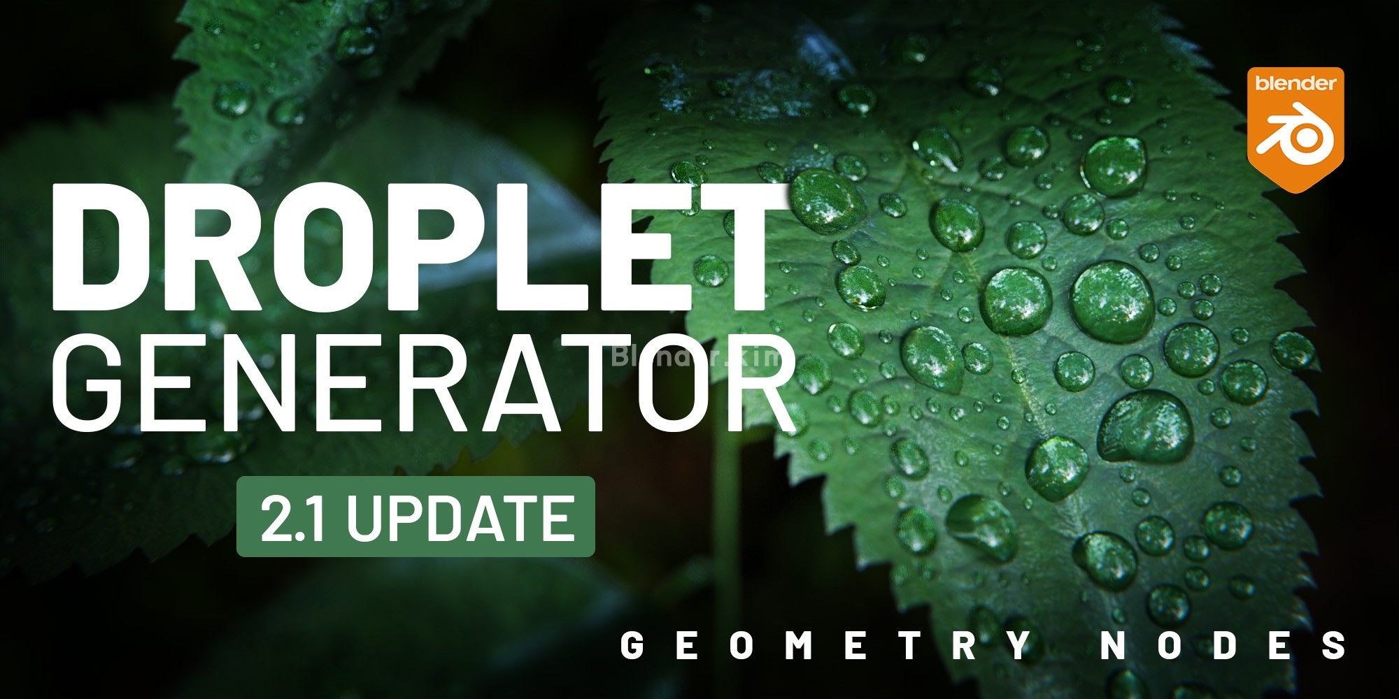 Droplet Generator V2 几何节点水滴生成器预设-魔酷网