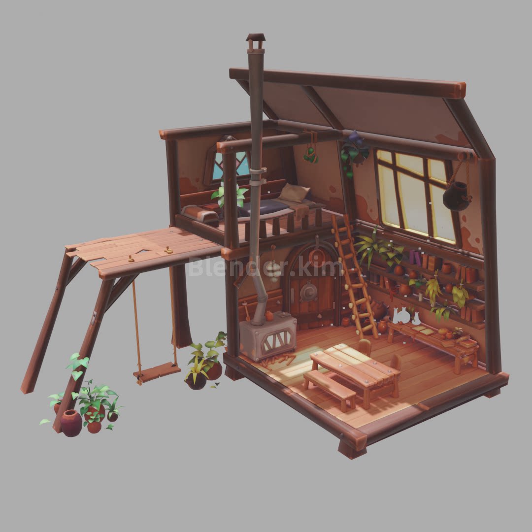 秋千木屋-魔酷网