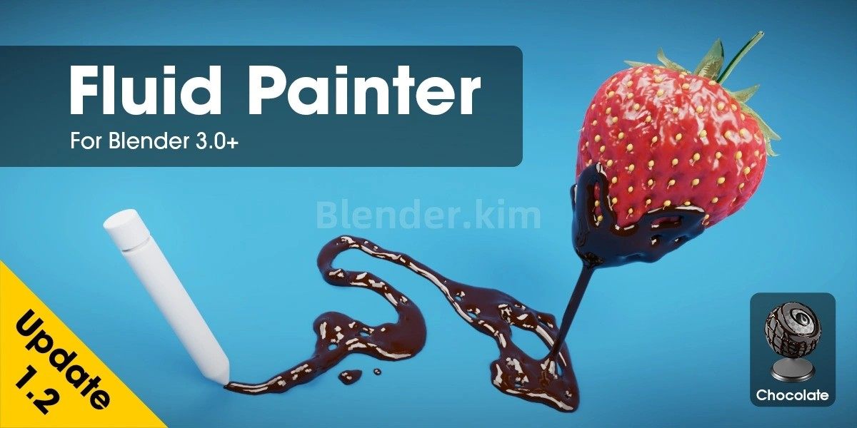 绘制流体插件 Fluid Painter - Blender插件-魔酷网