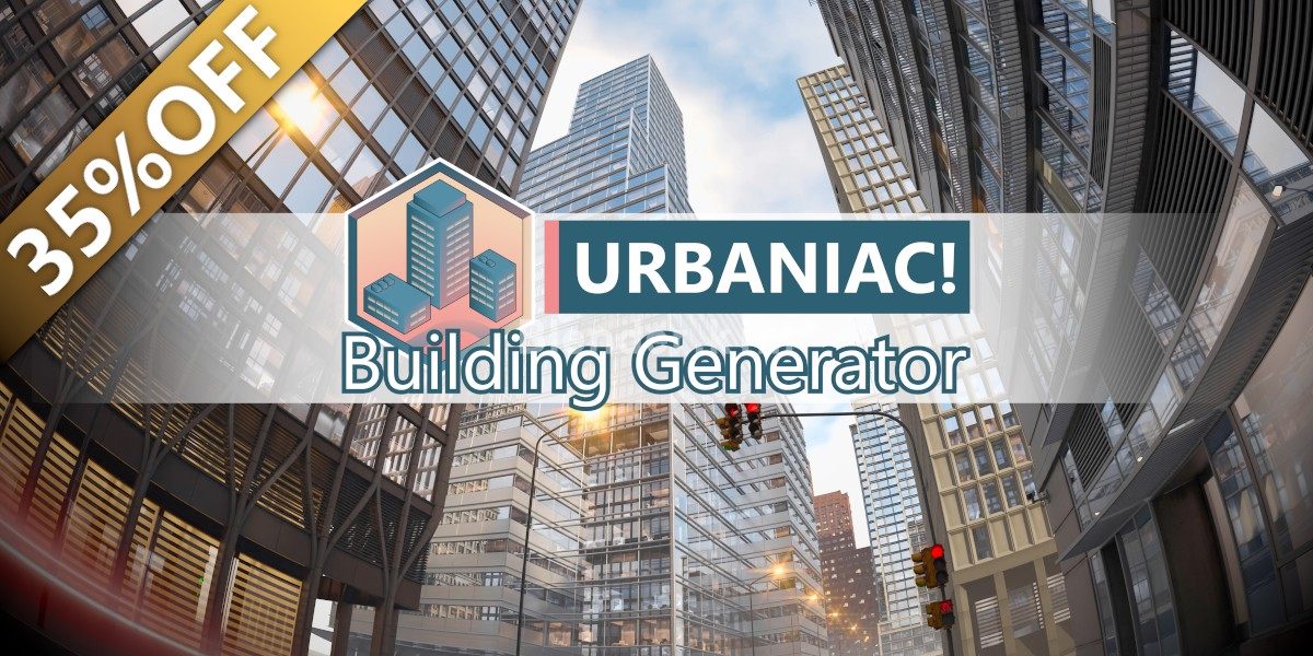 建筑生成器插件 Urbaniac! Building Generator - Blender插件-魔酷网