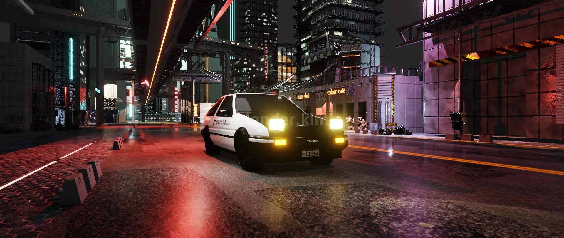 AE86动画-全球3D渲染赛参赛作-魔酷网