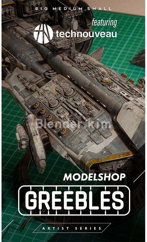 BMS 宇宙飞船包 MODELSHOP GREEBLES-魔酷网