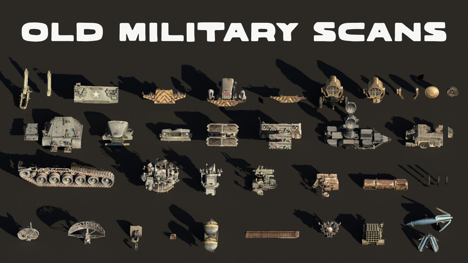 军事扫描资产 Old Military scanned assets-魔酷网