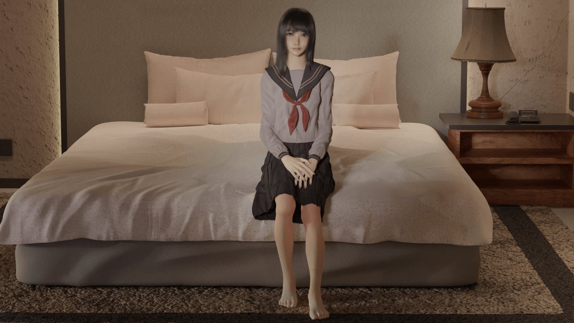 图片[3]-房间水手服女-魔酷网