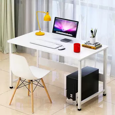 Simple computer desk simple home simple modern office white table single rectangular computer do table desktop