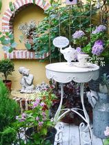 American retro to make old shelving iron art miscellaneous shelves small tea table table outdoor antique gardening flower shelf field flowers a few