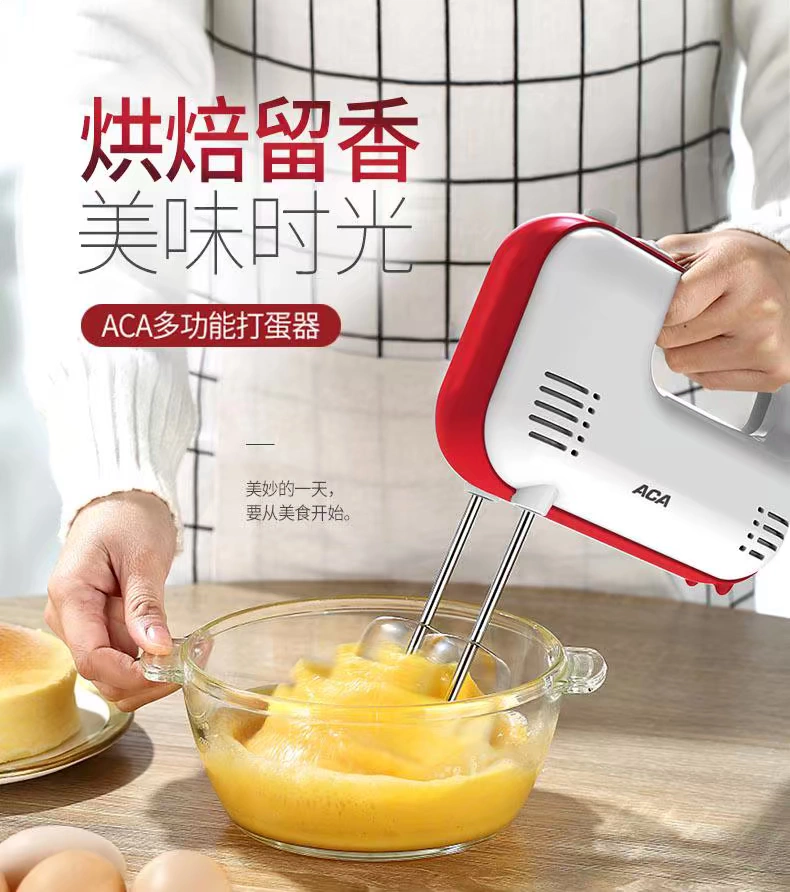 ACA Bắc Mỹ Máy đánh trứng đa chức năng tự động gia dụng điện ALY-10JB00J Máy nướng và làm bánh cầm tay - Máy trộn điện