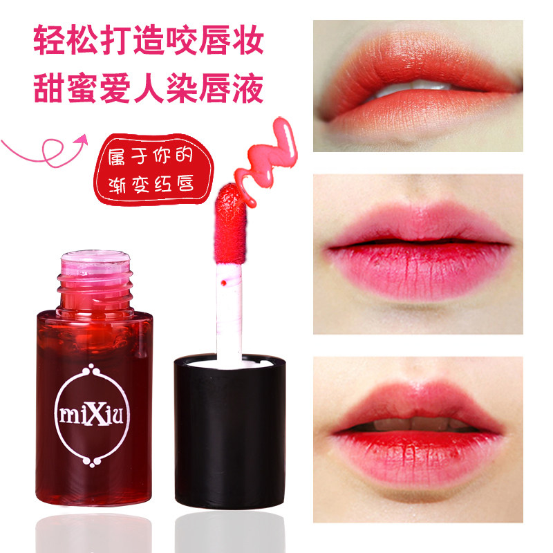 Mixiu rose liquid lip dyeing lip gloss lip liquid lipstick water liquid blush waterproof moisturizing
