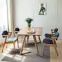 Phong cách Bắc Âu Bàn ăn gỗ sồi Nhật Bản nội thất phòng ăn nhà hiện đại tối giản căn hộ nhỏ bằng gỗ và bàn ăn - Nội thất văn phòng tủ hồ sơ văn phòng