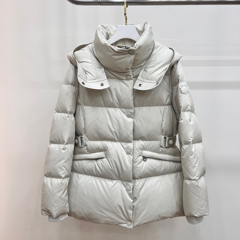 Hooded Short High-End down Jacket for Women, Thick, Waist-Cinching, Slimming, Warm, Stylish Coat, 2025 Winter New Model