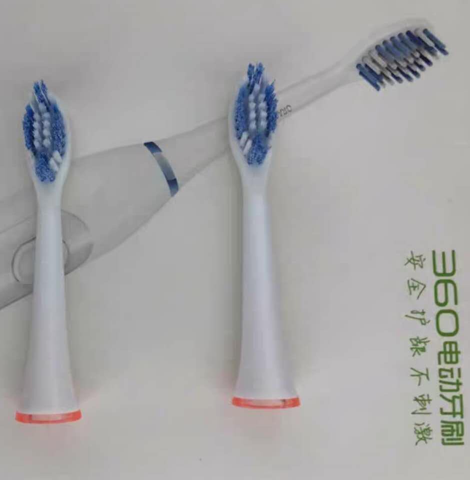 Suitable for 360T1 electric toothbrush brush head 360 original fit replacement adult universal brush head (four clothes)