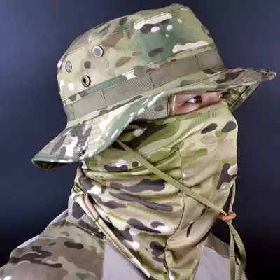 Summer Special Forces Color Sunshade Benny Hats Outdoor Military Fans Fishing Men's Sunscreen Fisherman's Hat Mountaineering Round Edge Military Hat