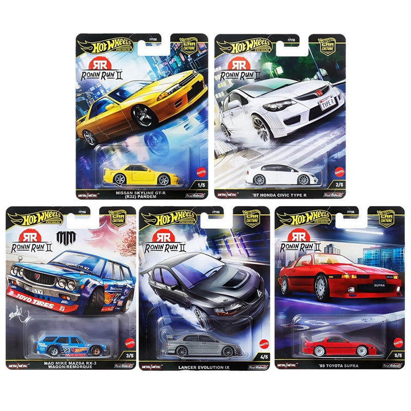 Hot Wheels Car Culture Racer 2 Nissan Honda Civic Mazda Rx3 Car Model Hot Wheels Car Culture Racer 2 Nissan Honda Civic Mazda Rx3 Car Model