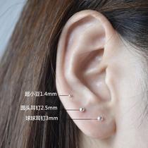 Men and women short hair personality New year earrings Chinese style earrings fairy atmosphere anti-blocking ear piercing silver earrings fine