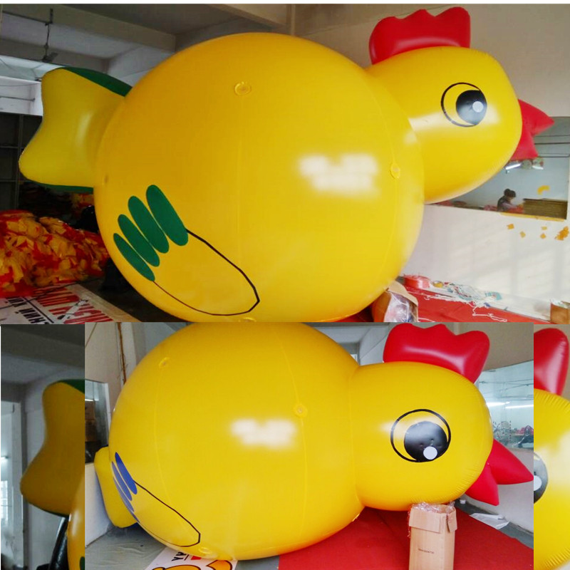  Inflatable Cartoon Small Yellow Chicken Liftoff Balloon Cartoon Animal Styled Cartoon Air Mold Customized