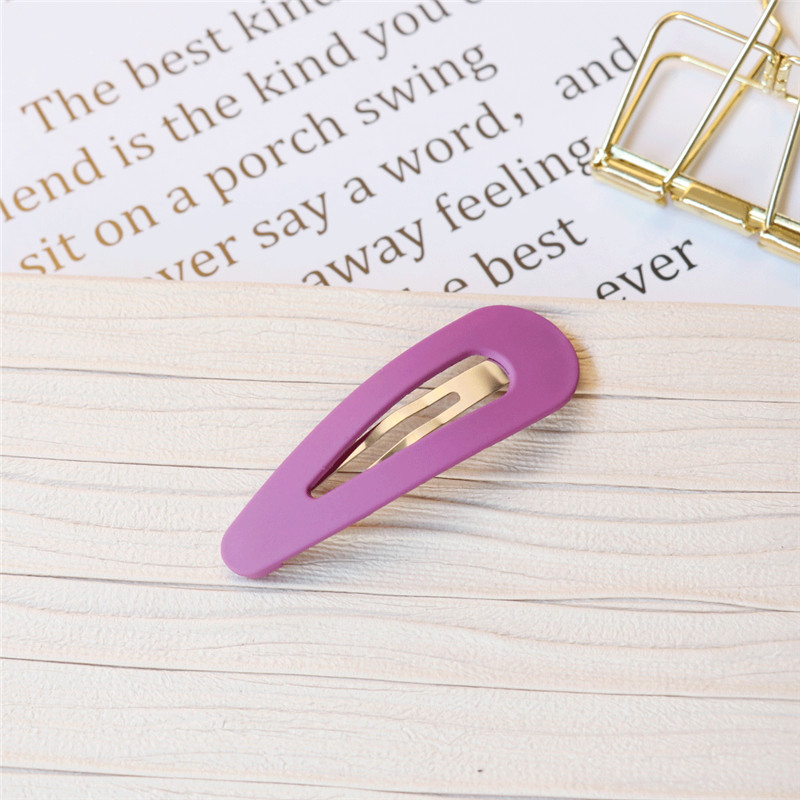 Hàn Quốc INS macarons đa năng hình học kẹp tóc kết cấu mờ bangs clip kẹp tóc BB clip bên clip phụ kiện tóc - Phụ kiện tóc dây buộc tóc cho bé gái