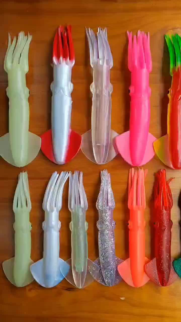 9 Inch Rubber Mauler Squids Made In China 23 Cm Soft Plastic Tuna