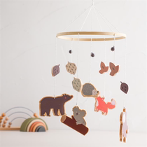 ins Nordic style animal rattle hanging bell bed bell crib hanging ornaments newborn soothing educational toys