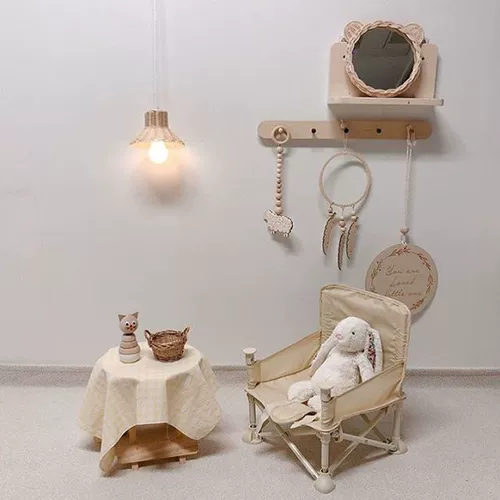 Ins ins Wind Корейская версия простых ветряных березовых досок, висящая швейная крыльца, сплошная деревянная стойка для детской комнаты декоративная камера реквизит камеры