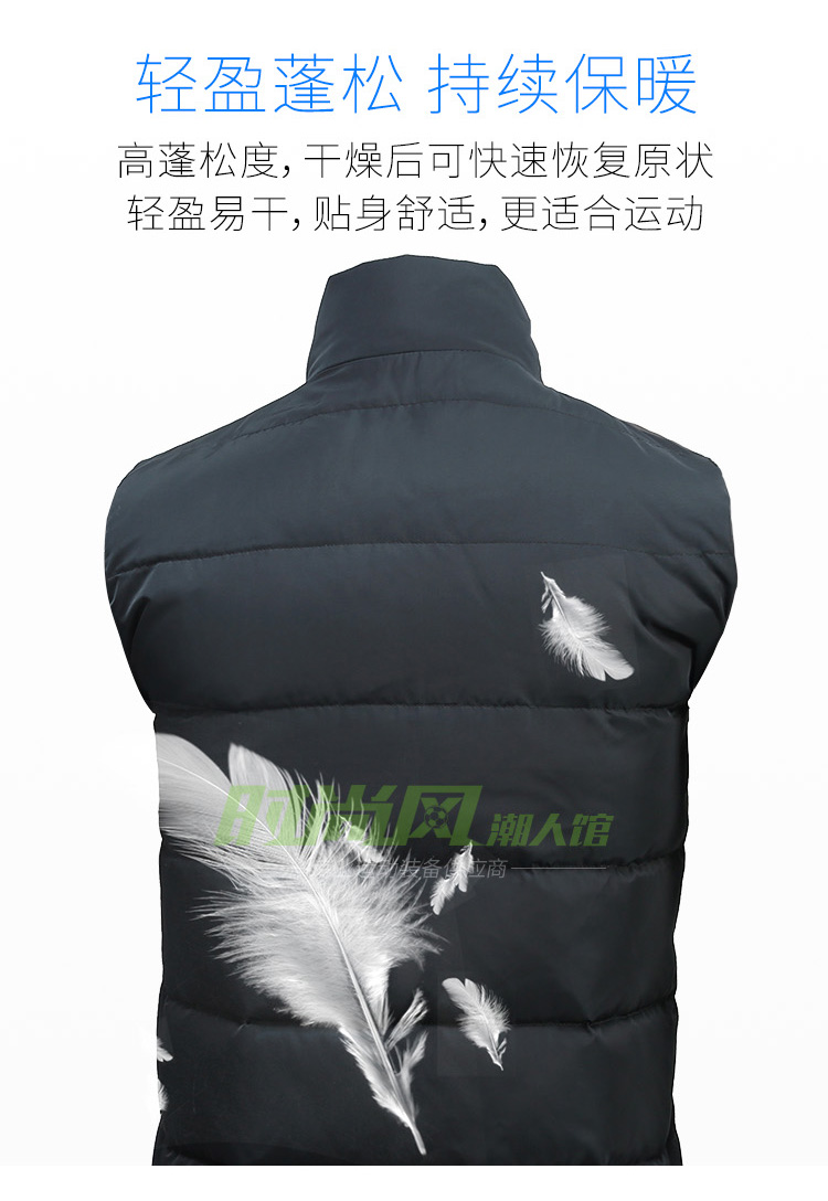 Li Ning thể thao xuống vest mùa đông nam và nữ đào tạo bóng đá xuống vest xuống vest AMRN039 - Áo thể thao áo khoác gió lining