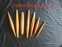 Custom-made All kinds of jujube wood two-pointed rolling pin All kinds of jujube wood drumstick drum stick Solid wood Taiping ruler Tai chi stick