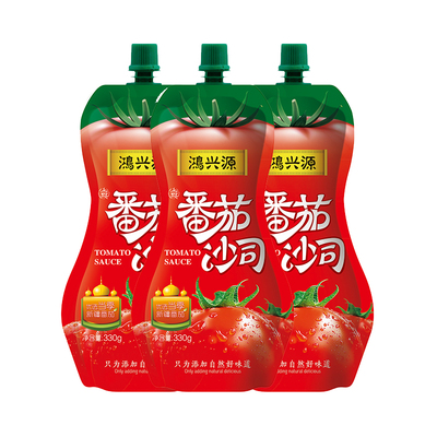 【鸿兴源】番茄沙司130g*3小包挤压装