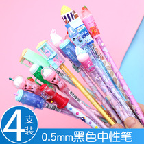 Middle Sex Pen Students 0 5 Black Aqueous Pens Creative Cartoon Styling Teen Hearts and Ins Needle Tube Pen Gift Little Prizes