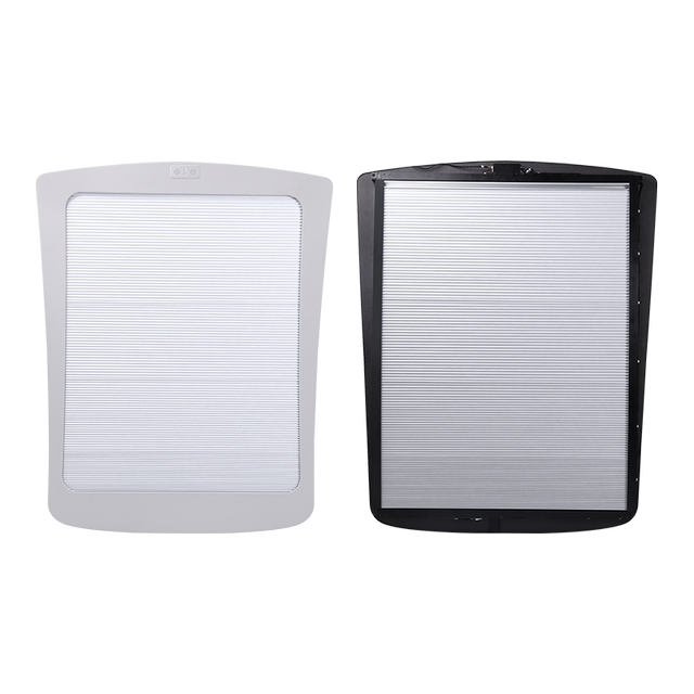 Tesla electric sunshade pleated version