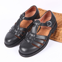 Summer summer three sandals leather men leather shoes breathable men shoes middle-aged daddy shoes
