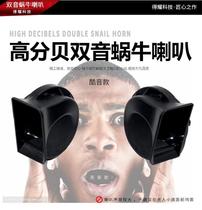 To Dazzle Car Pint Car 12V24V Snail Horn Brass Core High Bass Waterproof Snail Horn Caravan Horn