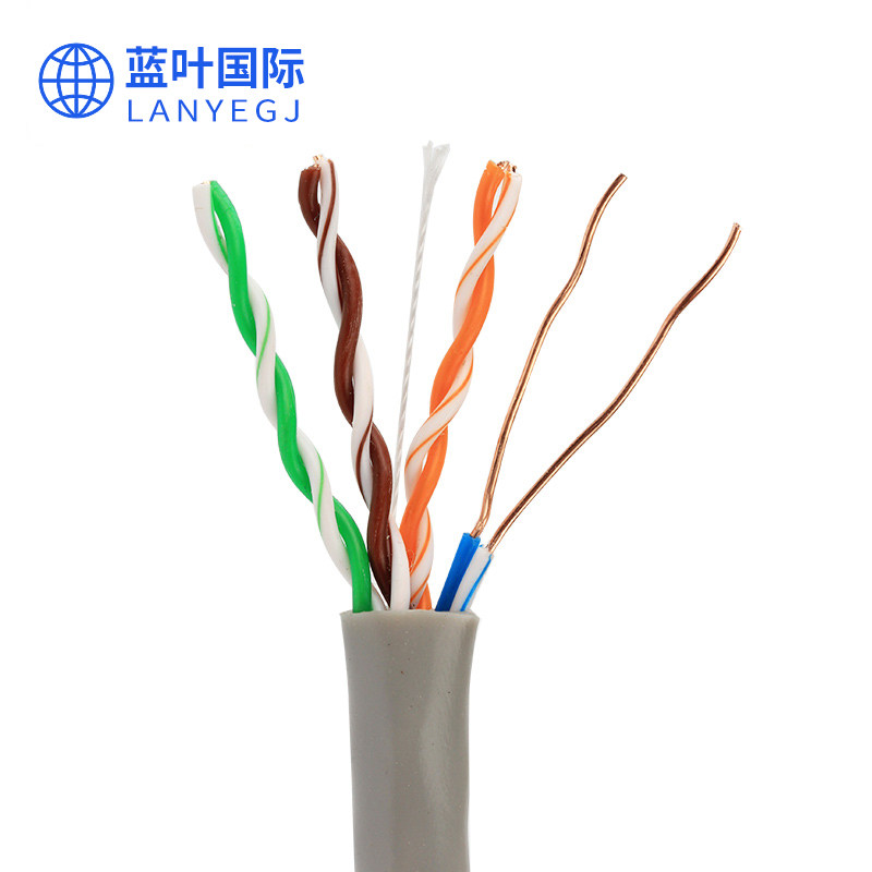 National Standard Oxygen-free Copper PEO Supervisory Network Route Home High Speed Indoor one thousand trillion Pure Copper copper core Super five six class 300 m boxes