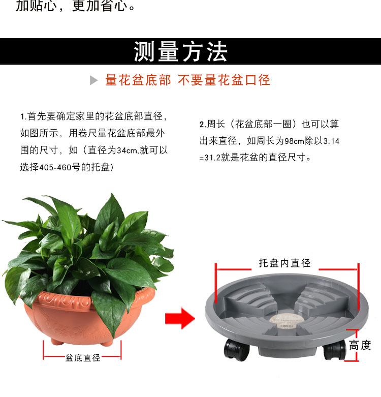 Thickening faceplate mobile tray at the bottom with a universal wheel tray saucers roller chassis circular identifiers water basin