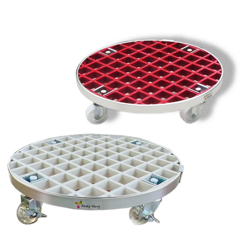 Schoenberg round flower pot tray with universal wheel thickening belt pulley wheel base removable tray flower wearing roller chassis