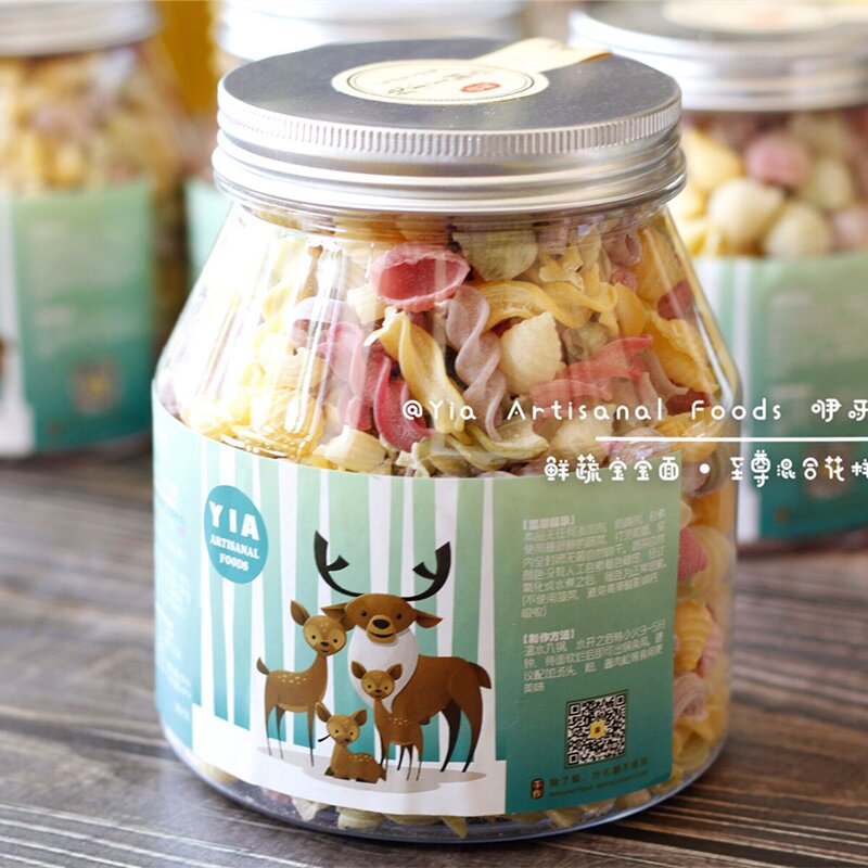 Ya Ya baby vegetable pattern noodles are now made purely by hand without adding low oxalate vegetable non-staple food for infants and young children