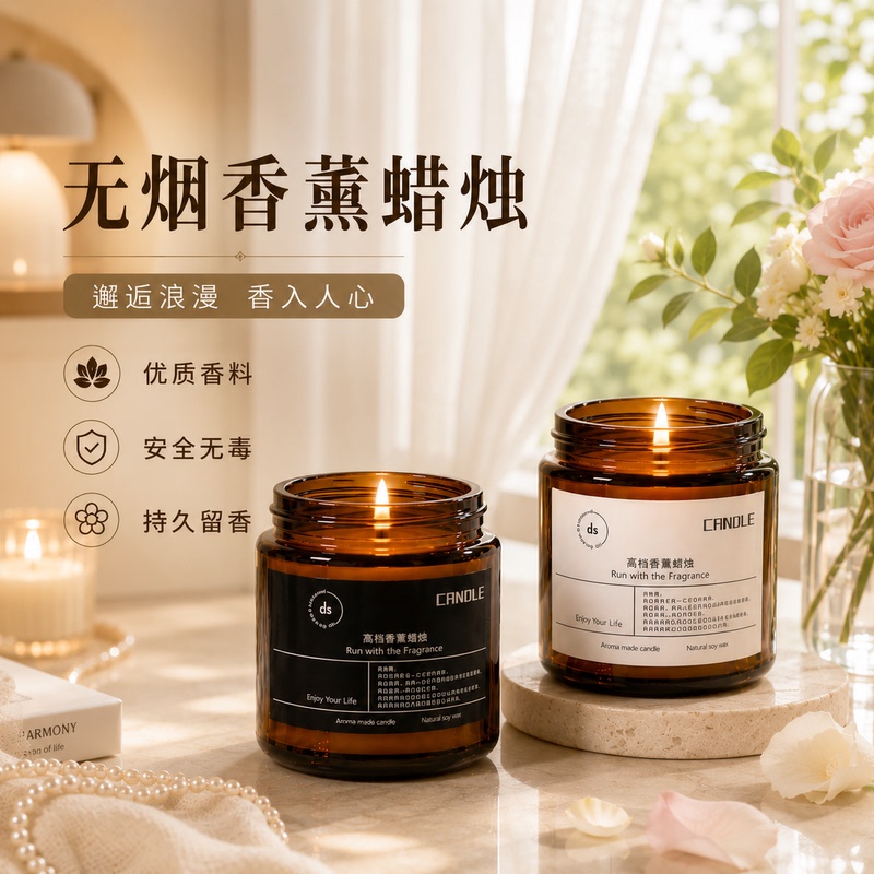 Misty Lemongrass Scented Candle Forest Lavender Patchouli Coffee Lemon Verbena Lime Basil and Citrus