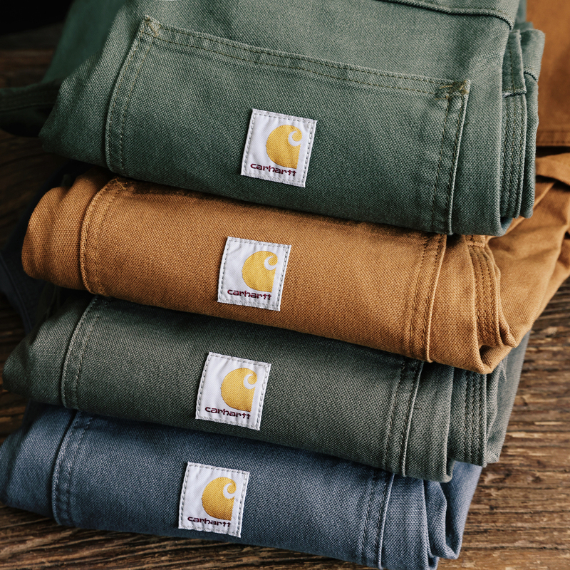 Carhartt 103279 Carhartt American Retro Multi-Pocket Canvas Work Pants Loose Straight Slim Fit B11