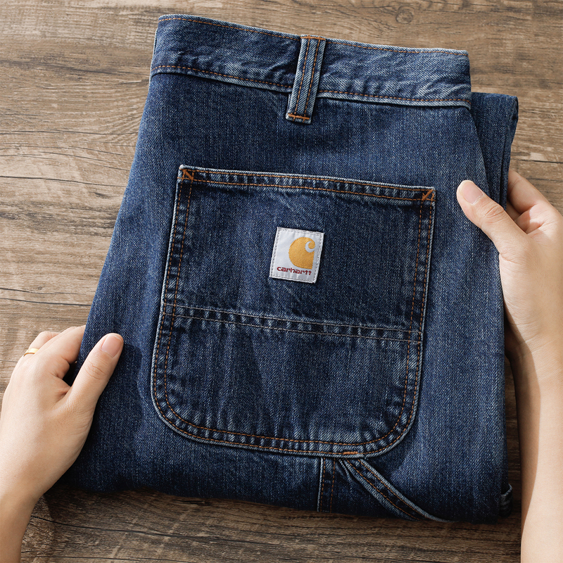 Carhartt 104941 Carhartt Main Line Mid-Waist Loose Washed Jeans American Style Work Pants B13 New Model