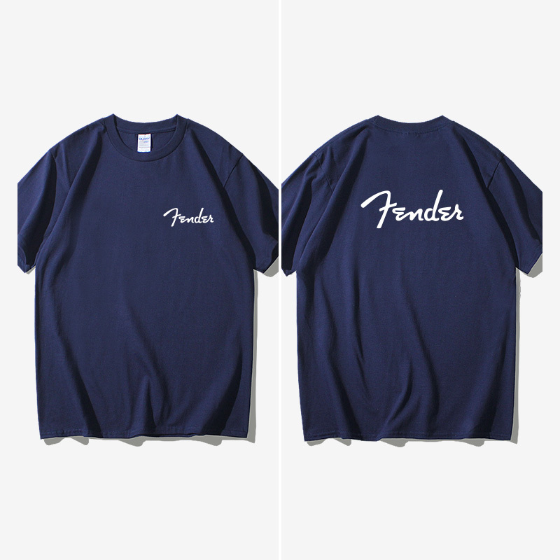 Fender Fenda Findez Lincoln Babian Band Tama Rock Rock T-Shirt Short-Sleeved Bf Wind Clothes for Women