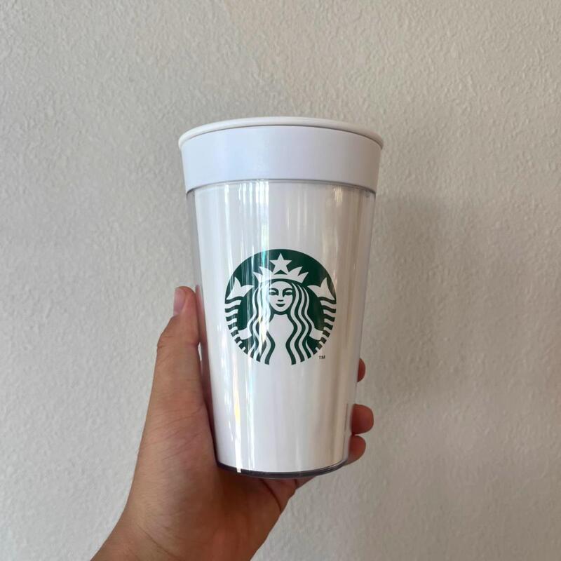 Starbucks Cup Classic Coffee Custom-Made Double-Layer Plastic DIY Creative Cardboard Desktop Portable Drinking Cup
