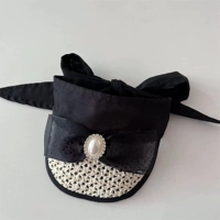 Черная жемчужная трава шляпа