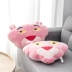MINISO sản phẩm nổi tiếng Pink Leopard cổ điển gối Văn phòng hoạt hình dễ thương gối sofa đệm Trở lại đệm / Bolsters