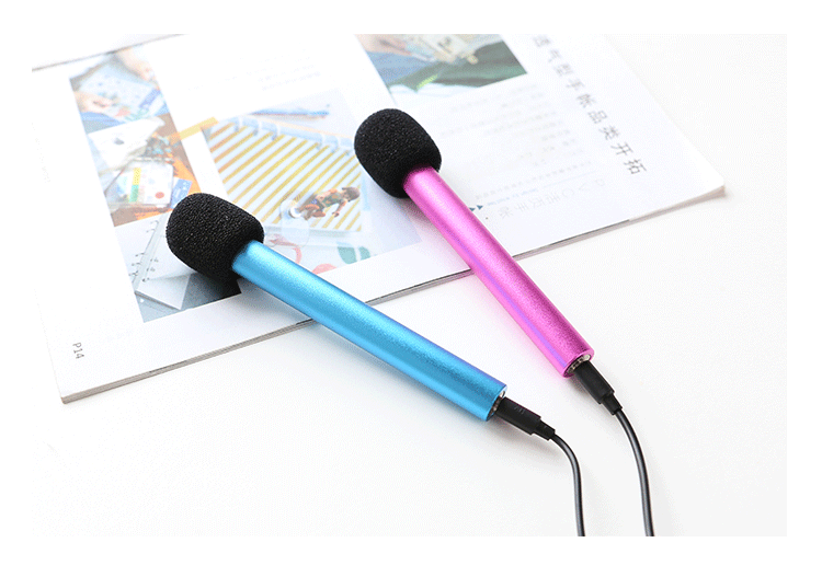 Dễ thương mini cầm tay micro điện thoại di động hát trực tiếp mini karaoke nhỏ micro hát ngưng tụ mic microsoft microbit