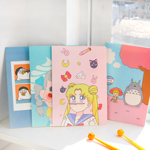 Korean stationery 16K diary cute soft face copy B5 large student notepad notebook car line book