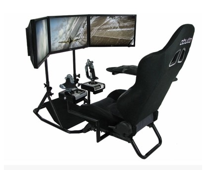 Obutoto Obater Aircraft Rocking mock cockpit game holder gaming cabin Steering Wheel Seat