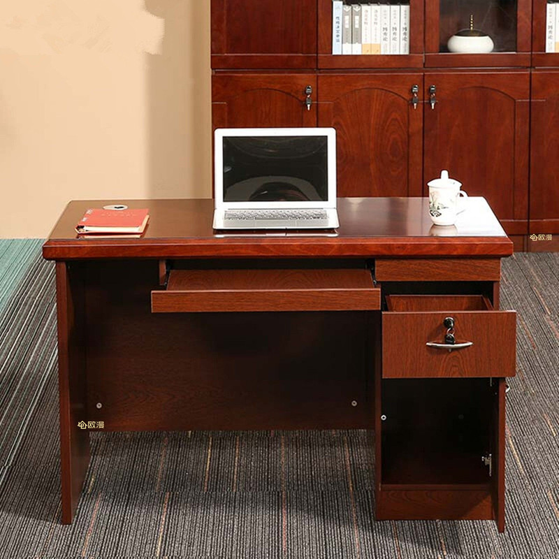 Zhongtai High-Quality Office Furniture 1.2m Walnut Color Modern Chinese-Style Paint 1.4 Computer Desk Executive Office Desk Zhongtai High-Quality Office Furniture 1.2m Walnut Color Modern Chinese-Style Paint 1.4 Computer Desk Executive Office Desk