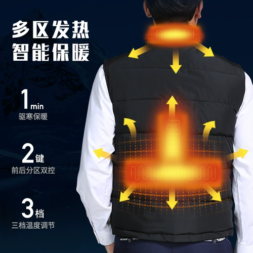 Жилет подходит для мужчин и женщин, стеганый удерживающий тепло пуховик, куртка