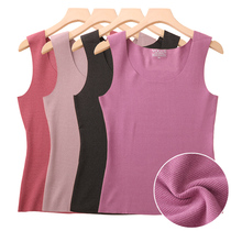 Autumn and winter warm vest ladies de Velvet no trace heating vest underwear women sleeveless vest base shirt wear