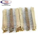 Набор резисторов из углеродной пленки 1/4 Вт, 156 значений сопротивления, по 20 штук в каждом, 1 Ом-10 МОм, 5% 0,25 Вт